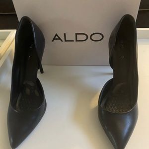 Aldo Women’s Black Pointed Toe High Heel Classic Shoes s 10